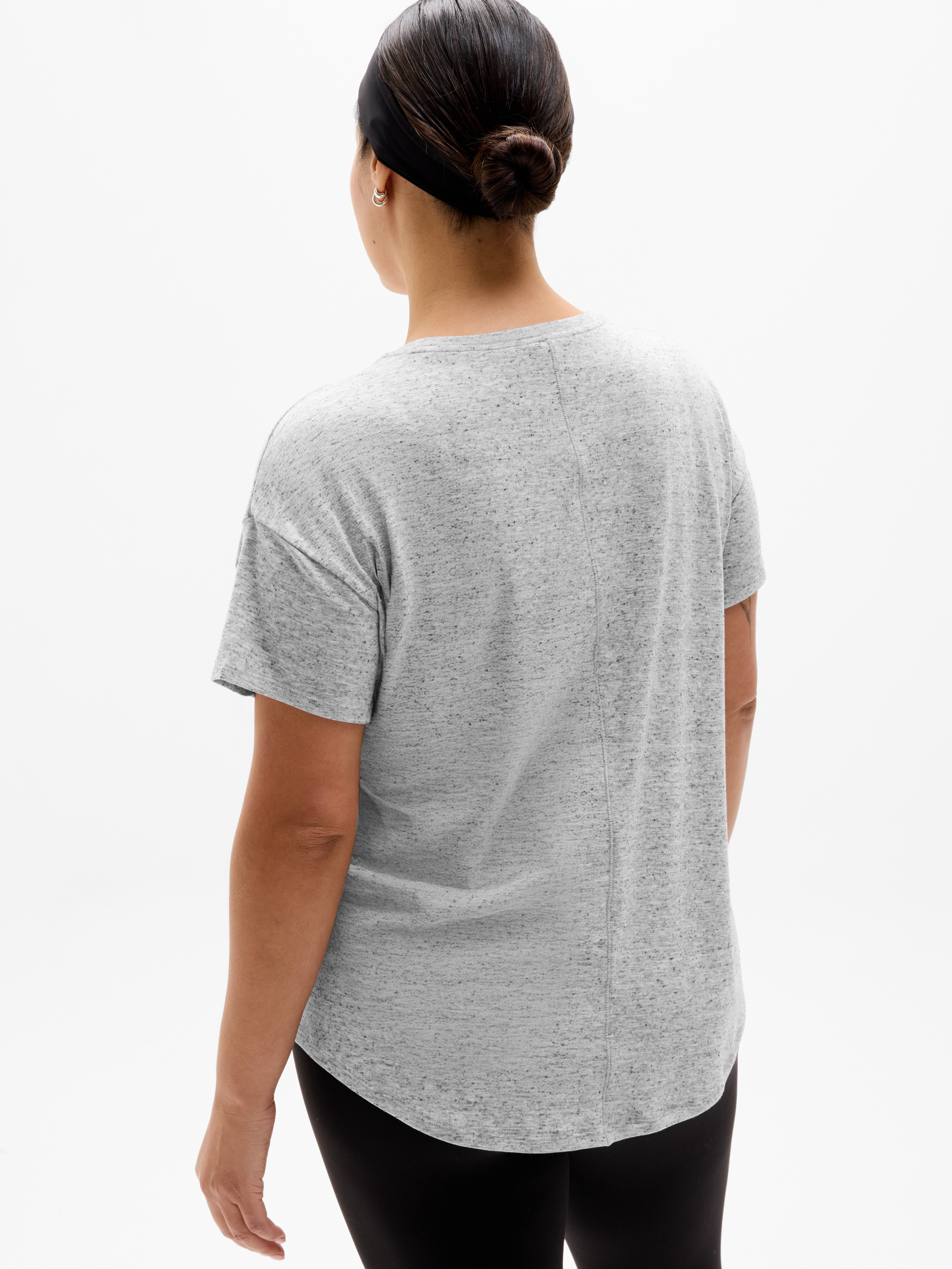 Athleta Move With Ease Tee - Gray (Grey Heather)