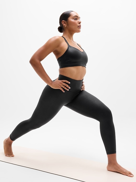 Image number 5 showing, Elation High Rise Matte Foil Shine 7/8 Legging