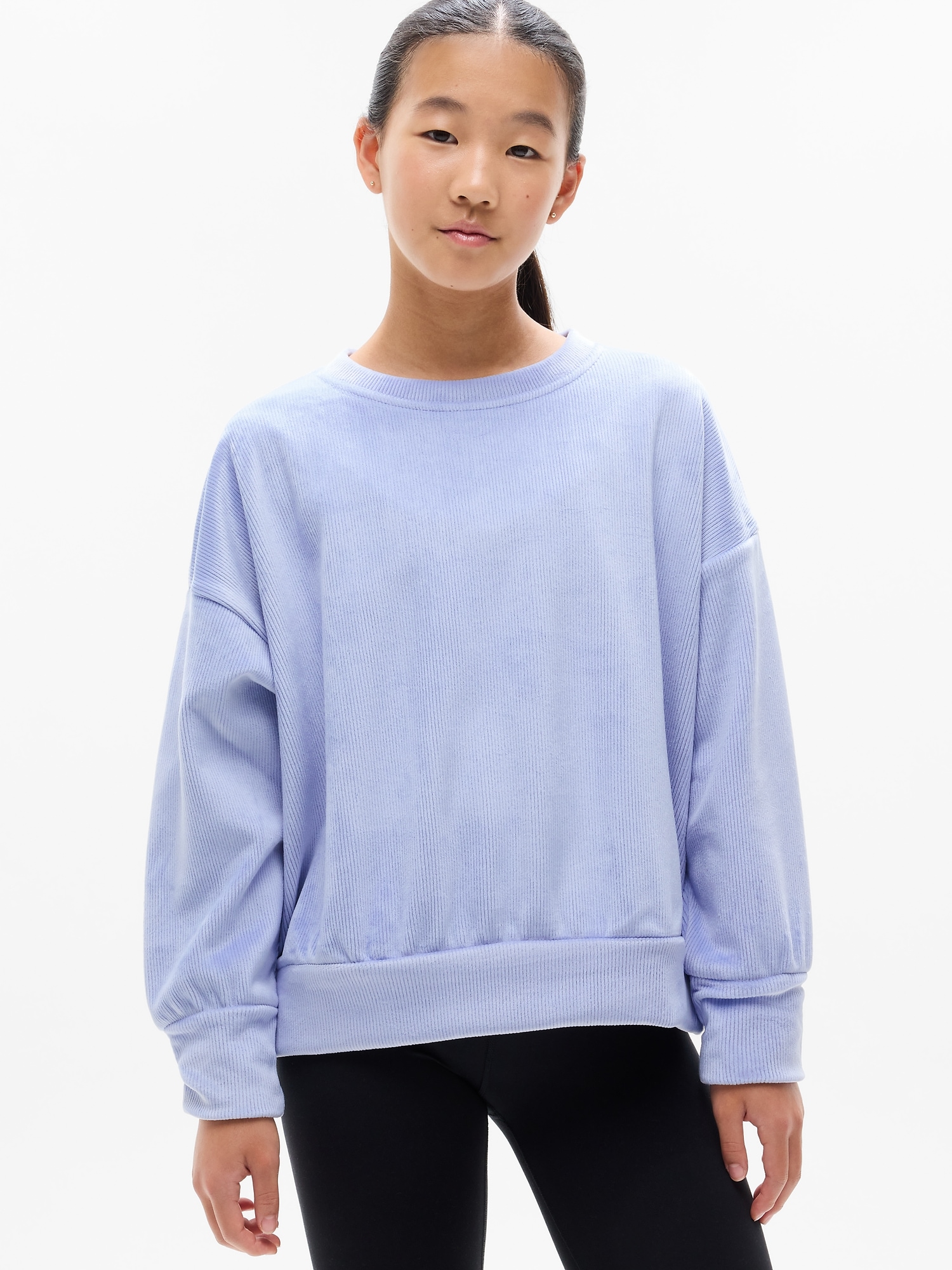 Athleta Girl Cozy Rib Crewneck