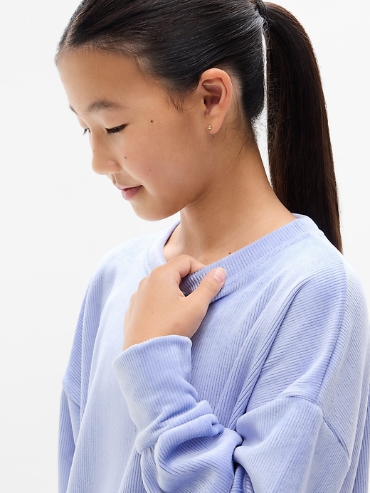 Image number 4 showing, Athleta Girl Cozy Rib Crewneck