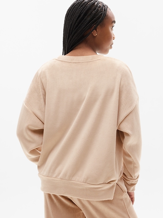 Image number 3 showing, Athleta Girl Cozy Rib Crewneck