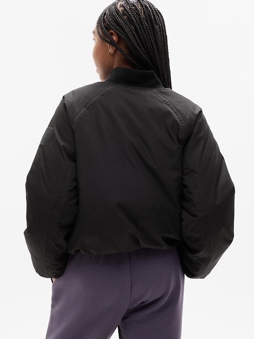 Image number 3 showing, Simone Biles Athleta Girl Bomber Puffer Jacket