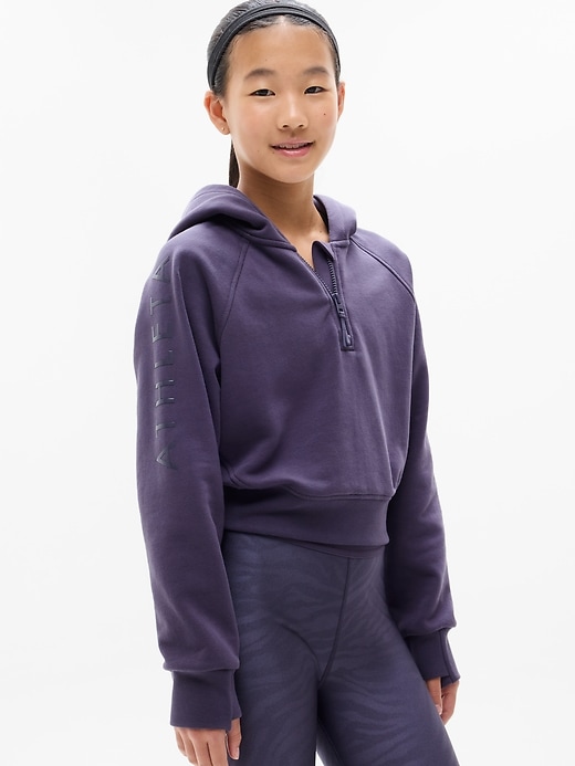Image number 1 showing, Simone Biles Athleta Girl All Day Half Zip Hoodie