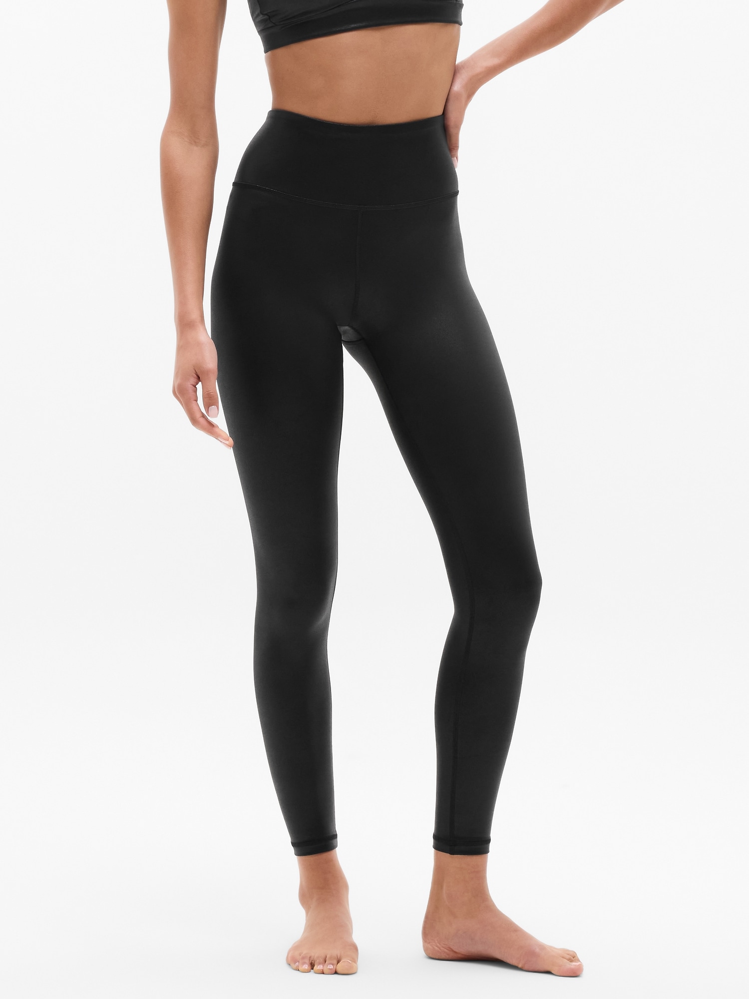 Athleta Elation High Rise Matte Foil Shine 7/8 Legging