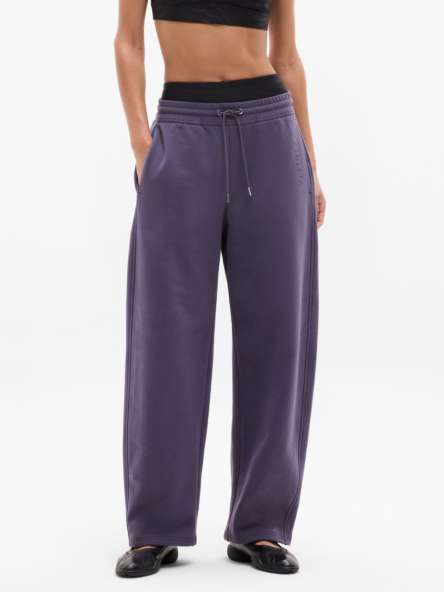 Simone Biles Forever Fleece Mid Rise Barrel Pant