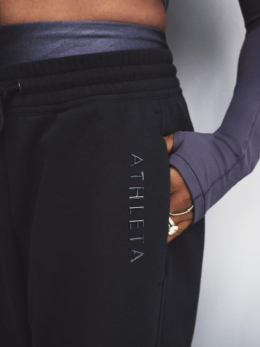 Image number 2 showing, Simone Biles Forever Fleece Mid Rise Barrel Pant