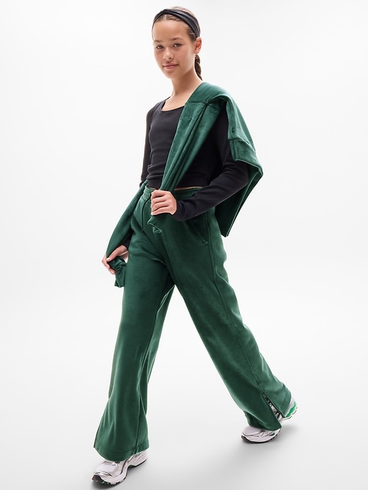 Image number 4 showing, Athleta Girl Cozy Rib Wide Leg Pant