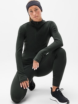 Summit Half Zip Hoodie - Green - image 4