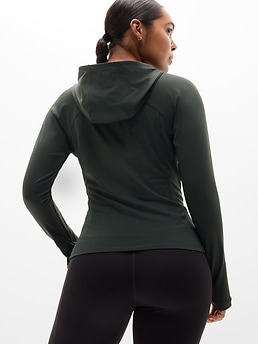 Summit Half Zip Hoodie - Green - image 2