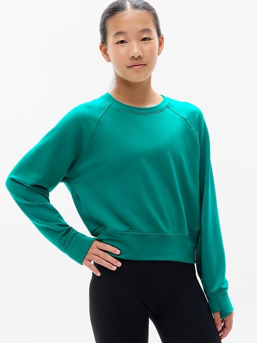 Image number 1 showing, Athleta Girl All Day Crewneck Sweatshirt