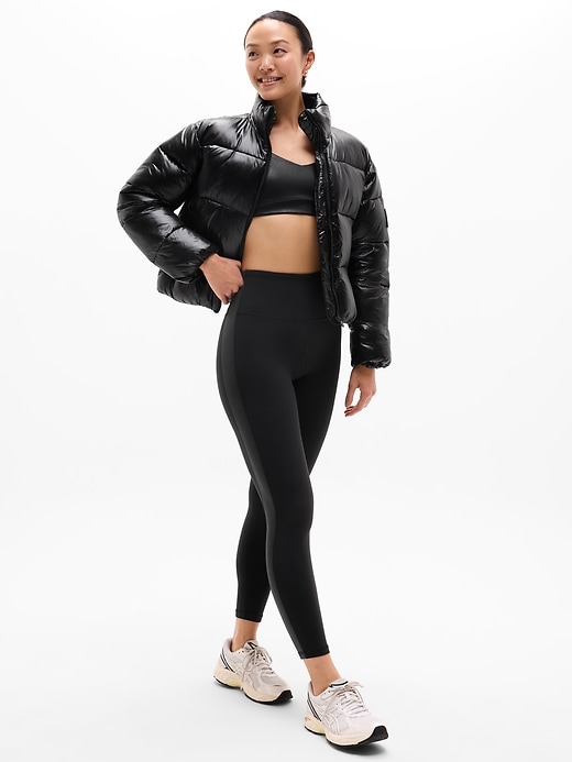 Image number 3 showing, Elation Ultra High Rise Shine Sport Stripe 7/8 Legging