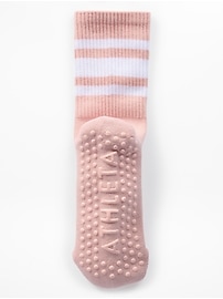 Image number 3 showing, Athleta Pilates Gripper Crew Sock