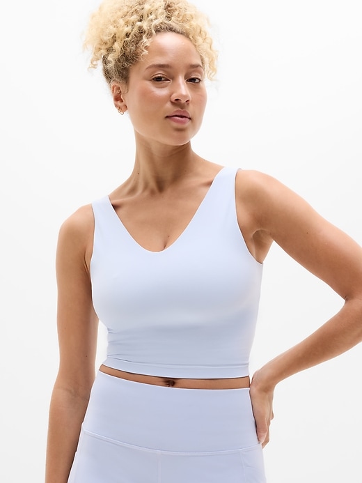 Image number 1 showing, Transcend V-Neck Crop Sports Bra D-DD