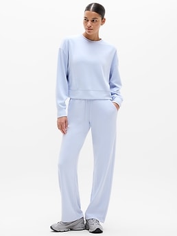 Seasoft Rib Crewneck Sweatshirt - Blue - image 4