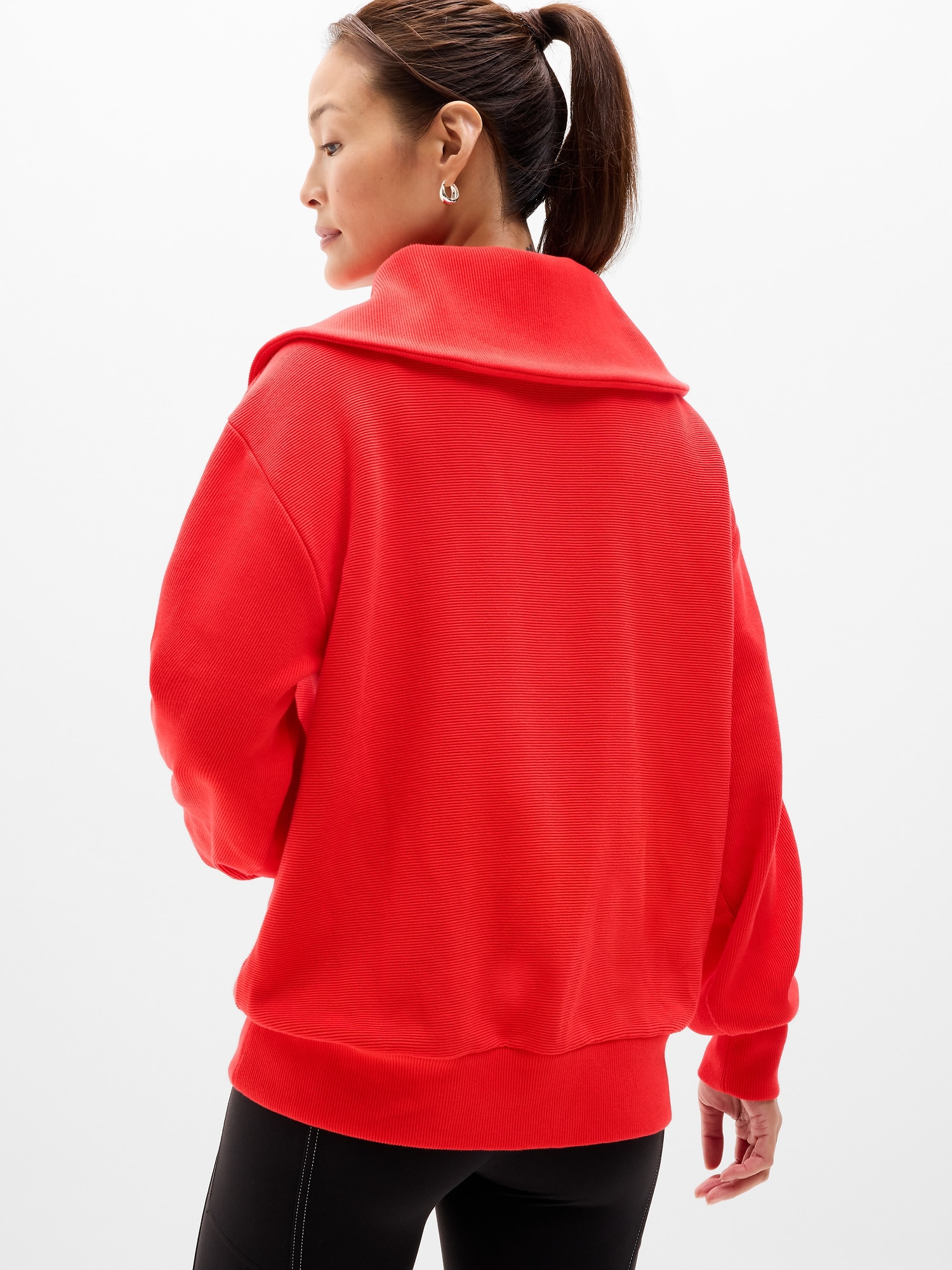 Ottoman Rib 1/4 Zip Sweatshirt