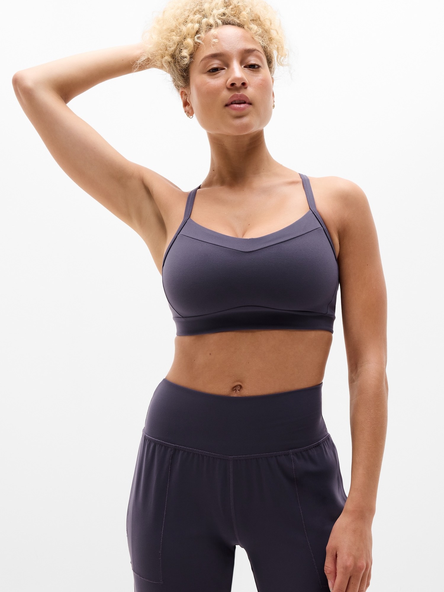 Athleta Vital Sports Bra D-dd In Purple