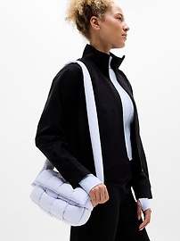 Image number 2 showing, Woven Square Puff Crossbody