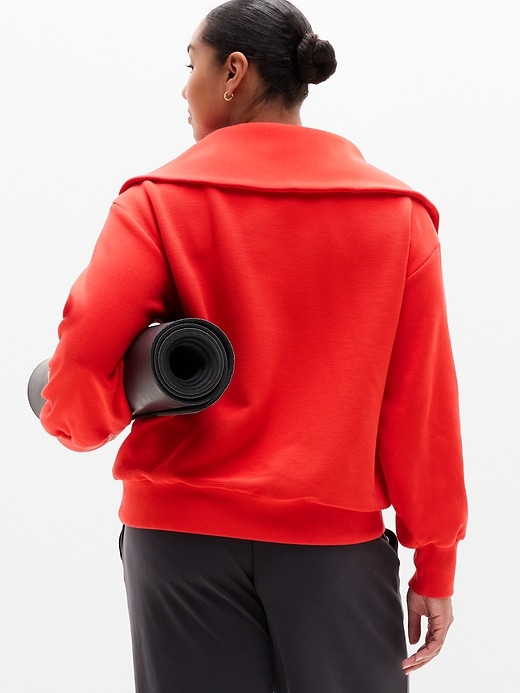 Image number 7 showing, Ottoman Rib 1/4 Zip Sweatshirt