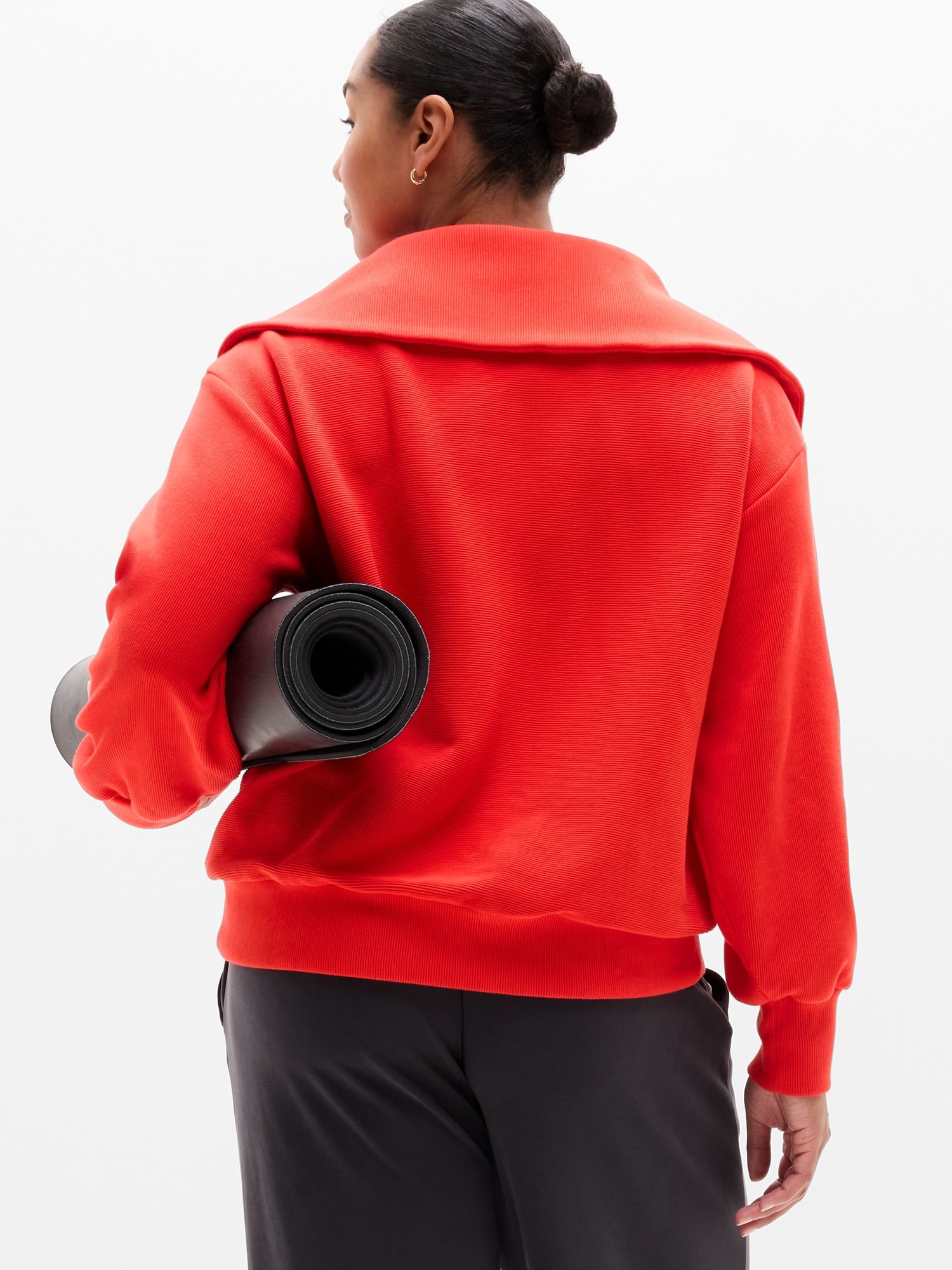 Ottoman Rib 1/4 Zip Sweatshirt