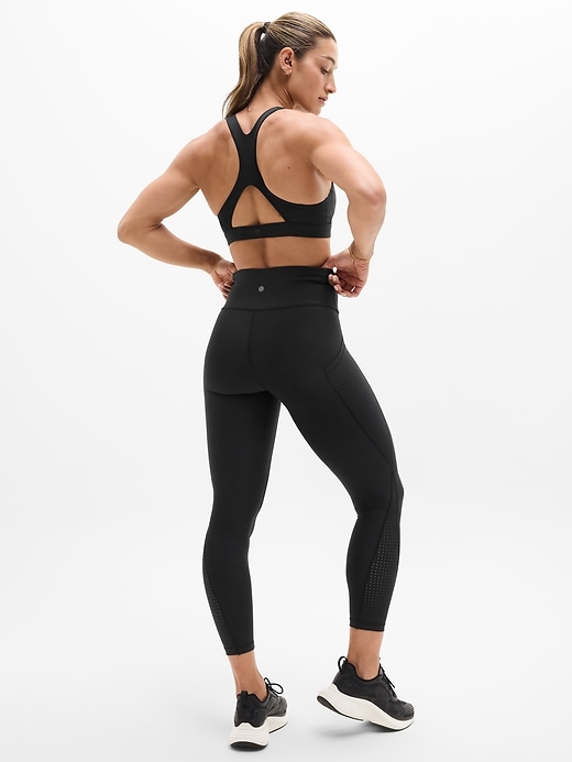 Image number 2 showing, Interval Stash High Rise Perforated 7/8 Legging