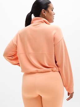 Seasoft Rib 1/4 Zip Popover - Orange - image 3