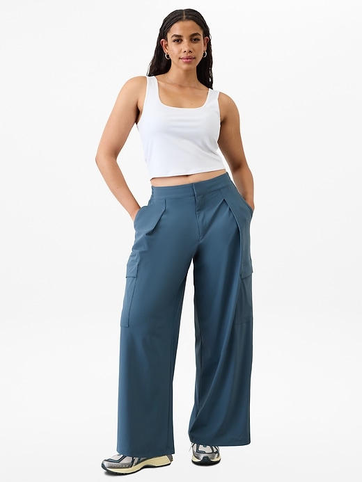 Image number 1 showing, Signature Rib Square Neck Crop Tank