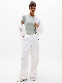 Signature Rib Crop Tee - Green - image 2