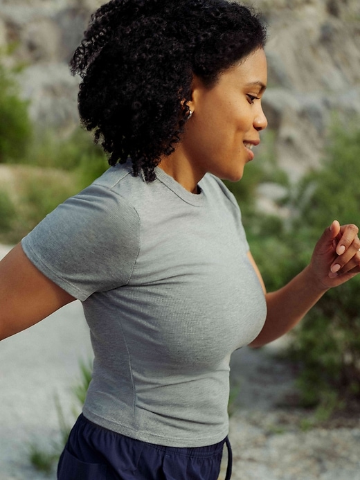 Image number 8 showing, Signature Rib Crop Tee