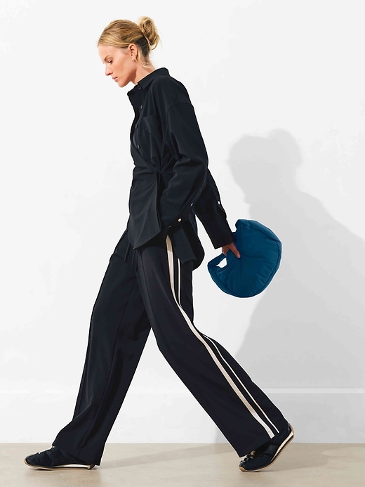 パンツ Stripe skert pant approved by siva JourneymanHickoryPant-Front.