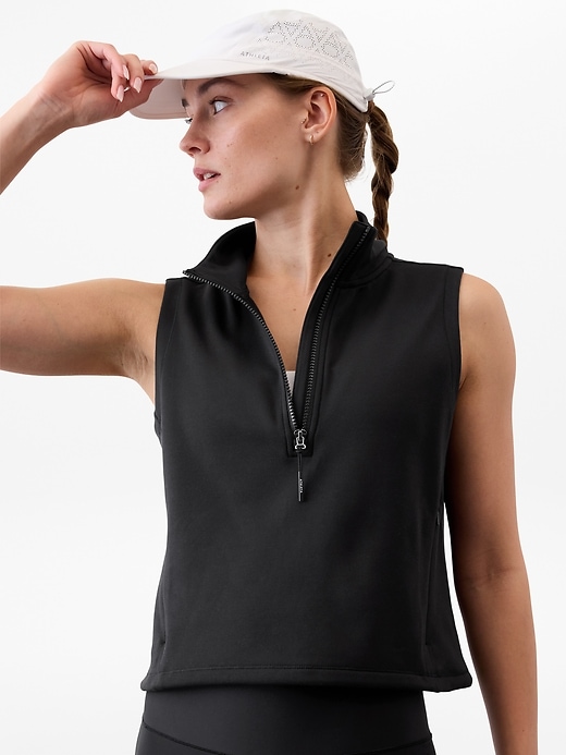 Image number 1 showing, Unstoppable 1/2 Zip Cropped Vest