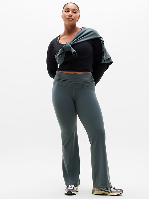 Image number 4 showing, Transcend High Rise Fold Over Flare Legging