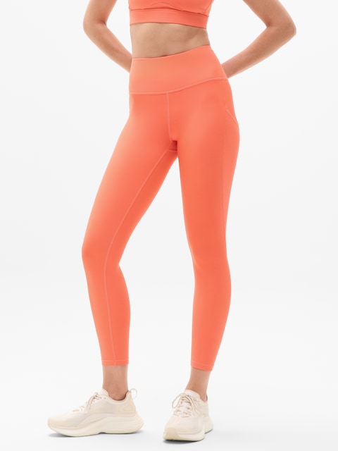 Interval Stash High Rise 7/8 Legging - Orange Haze