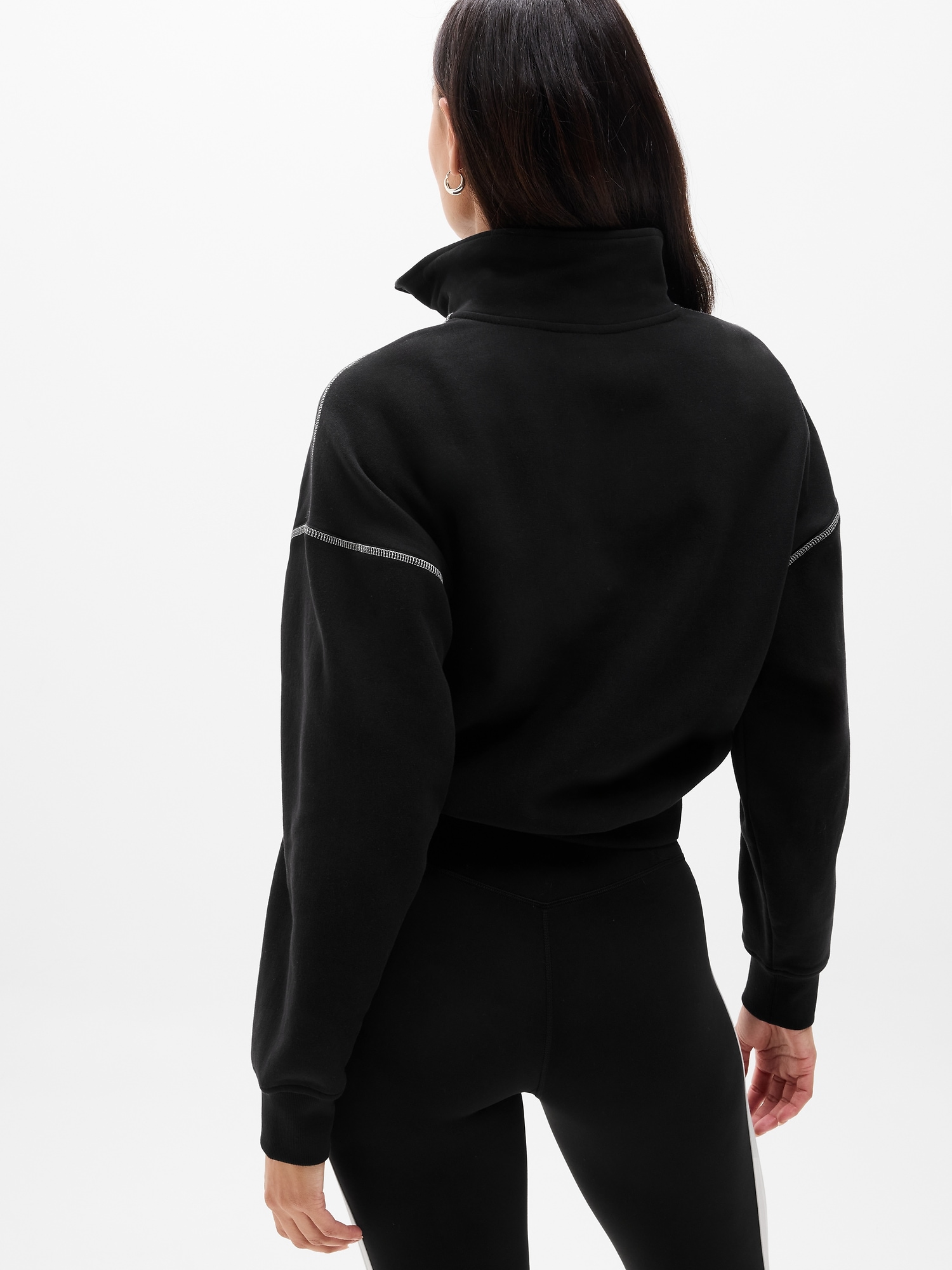 Forever Fleece 1/2 Zip High Hip Sweatshirt