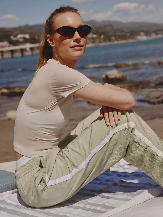 Image number 8 showing, Daybreak Mid Rise Parachute Jogger