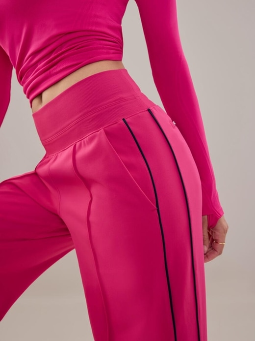 Image number 2 showing, Venice High Rise Track Stripe Wide Leg Pant