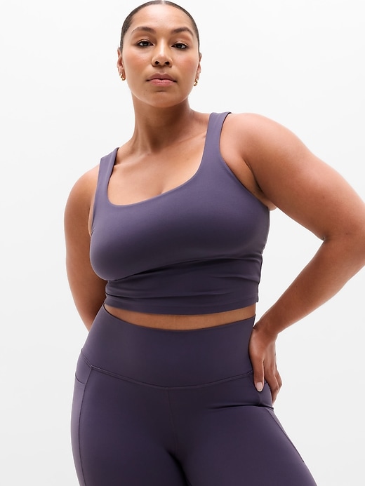 Image number 1 showing, Transcend Square Neck Crop Sports Bra D-DD