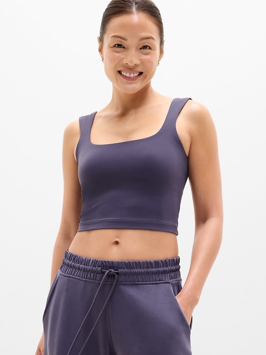Image number 5 showing, Transcend Square Neck Crop Sports Bra A-C