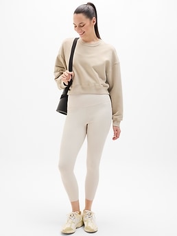 Salutation Stash High Rise 7/8 Legging - Beige - image 2