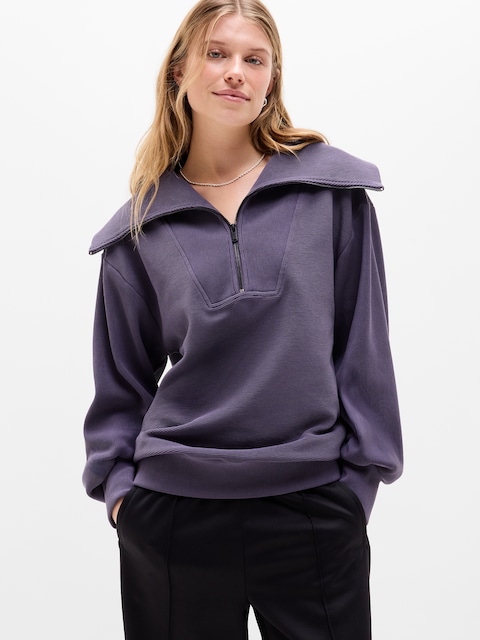 Ottoman Rib 1/4 Zip Sweatshirt