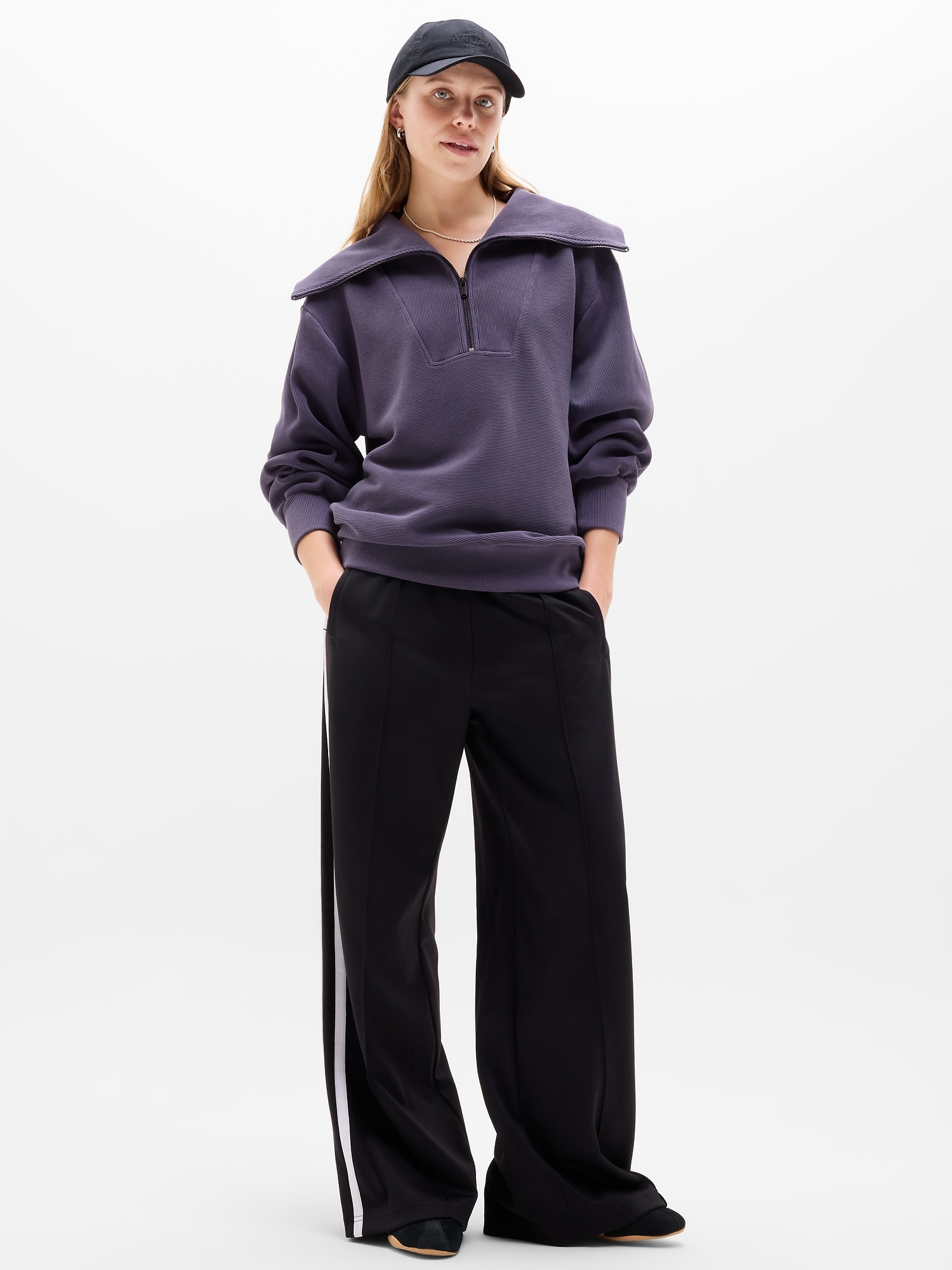 Ottoman Rib 1/4 Zip Sweatshirt