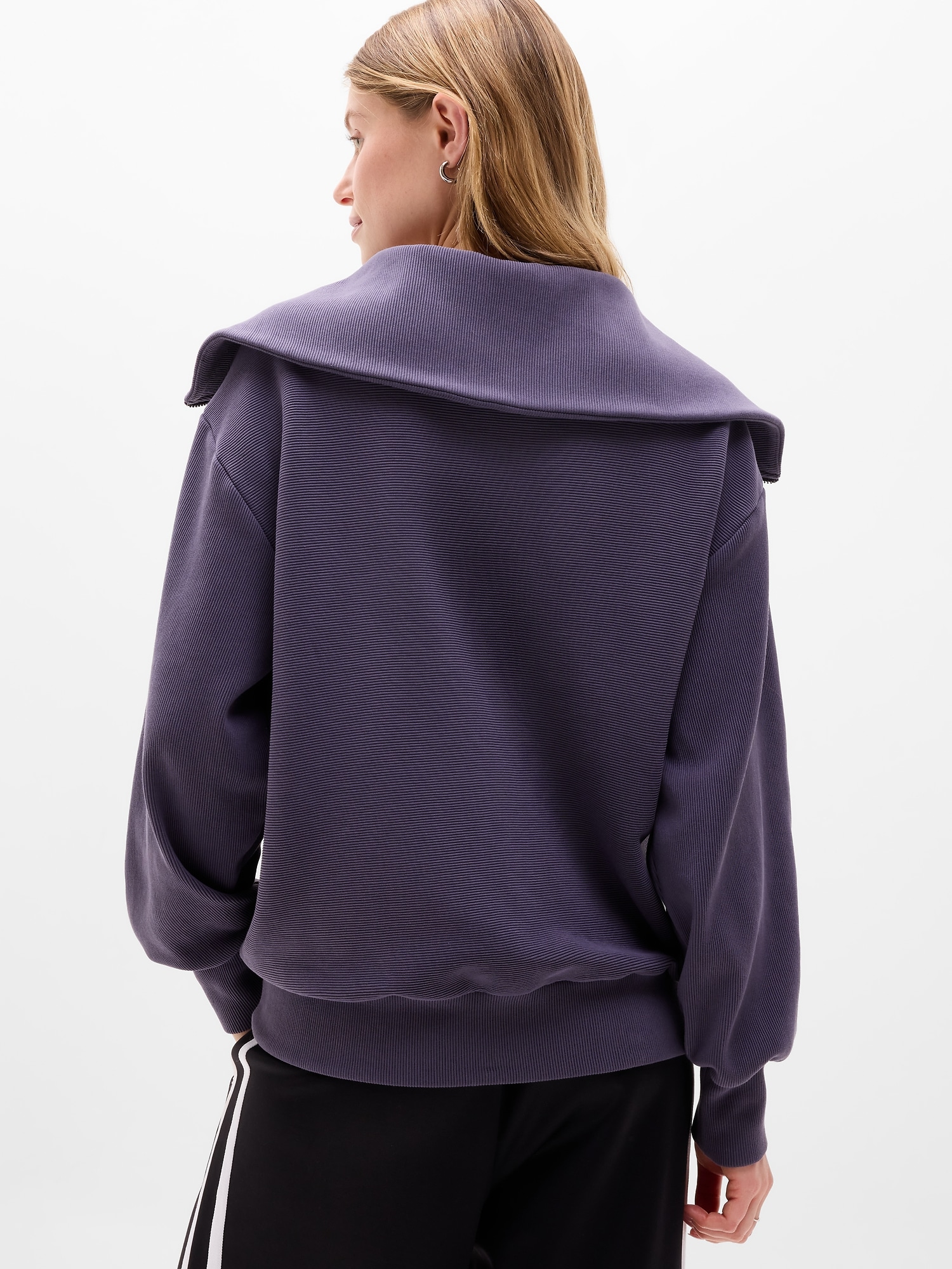 Ottoman Rib 1/4 Zip Sweatshirt