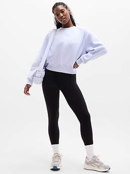 Forever Fleece Relaxed Crew Sweatshirt - Blue - image 4