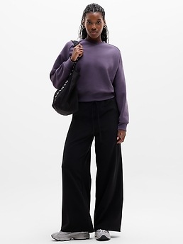 Forever Fleece Relaxed Crew Sweatshirt - Blue - image 3