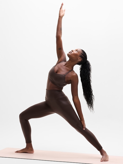 Image number 6 showing, Elation High Rise Matte Foil Shine 7/8 Legging