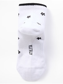 Image number 2 showing, Athleta Girl Everyday Quarter Crew Sock 3-Pack