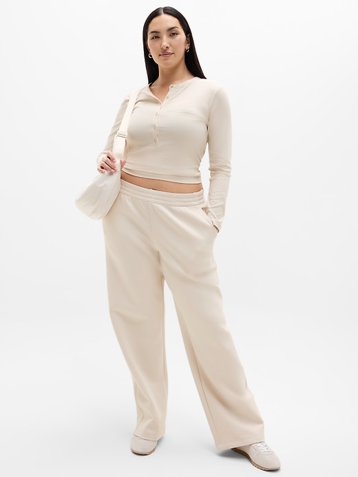 Image number 5 showing, Form Knit Mid Rise Straight Pant