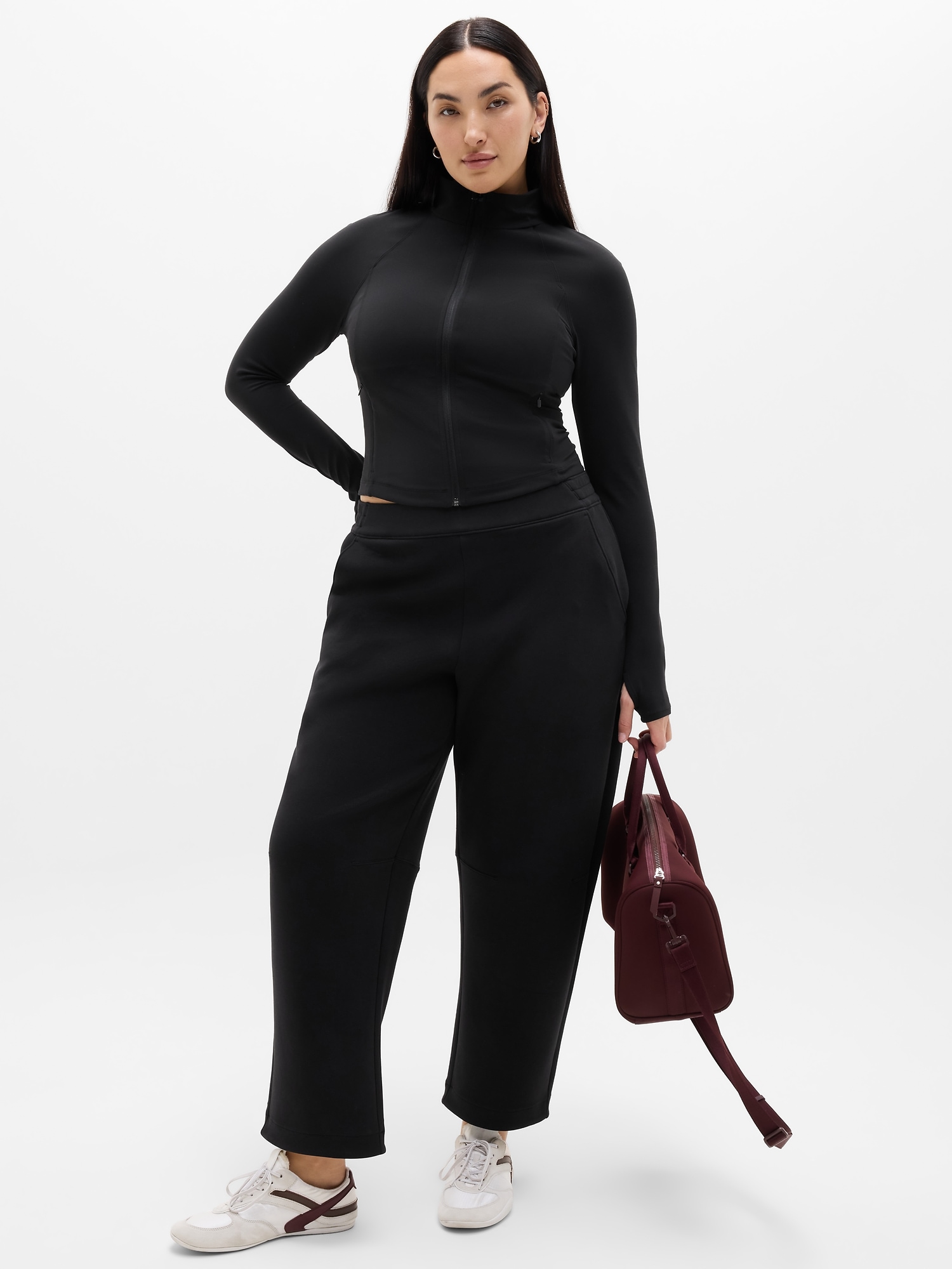 Form Knit Mid Rise Barrel Pant