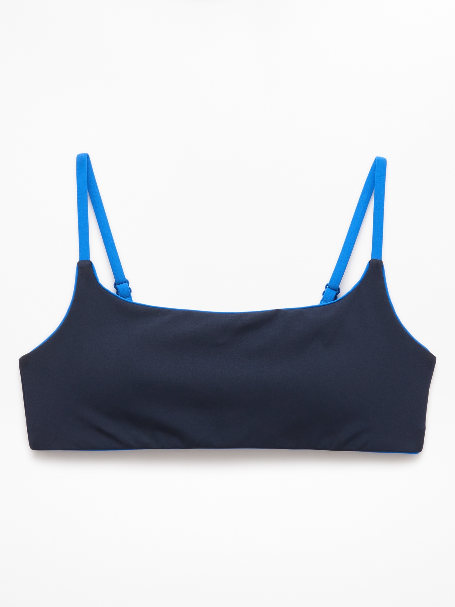 Square Neck Tipped Bikini Top