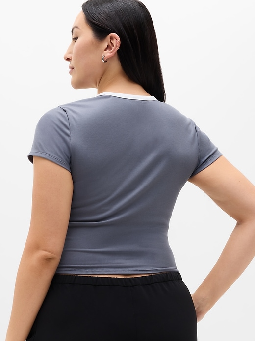 Image number 3 showing, Signature Rib Crop Tee