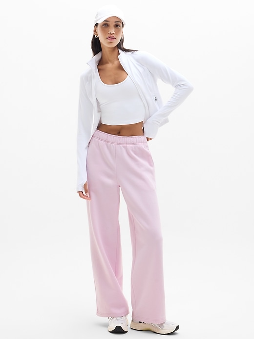 Image number 1 showing, Forever Fleece Wide Leg